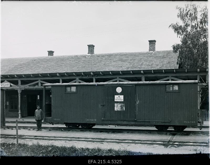 War of Liberty. The joint work on the sanitary train at Viljandi railway station.