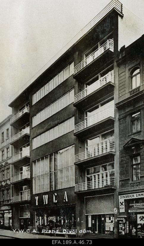 Y.W.C.A. (the Association of Christian Young Women) building in Prague.