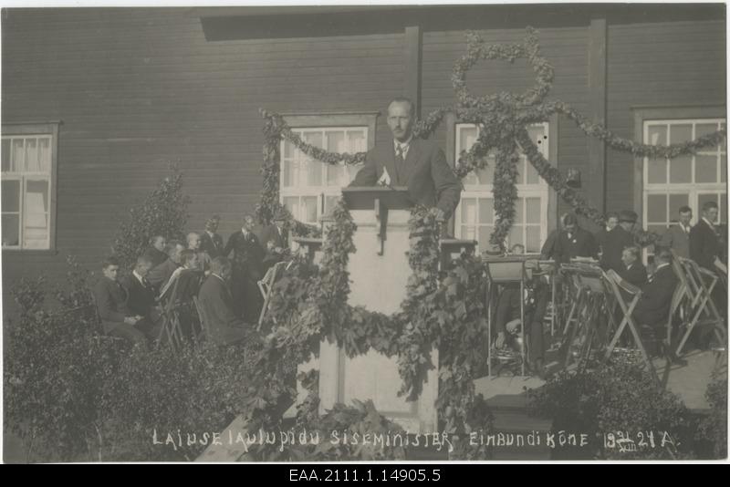 Minister of the Interior of Einbund's speech at the wide song festival