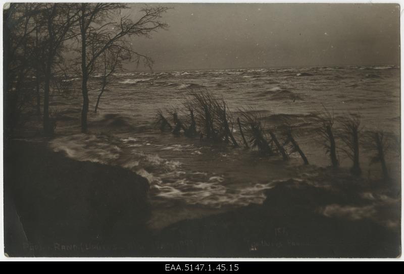 The edge during the flood