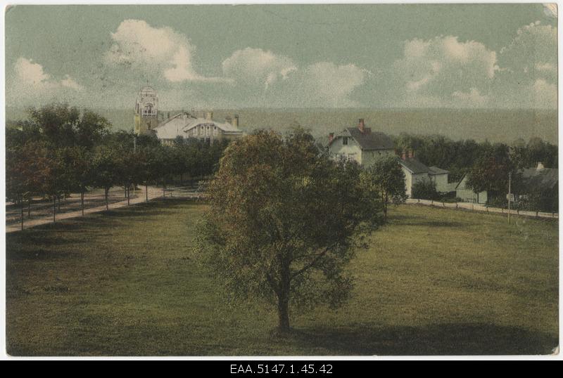 Pärnu view, Ammende villa, printing postcard