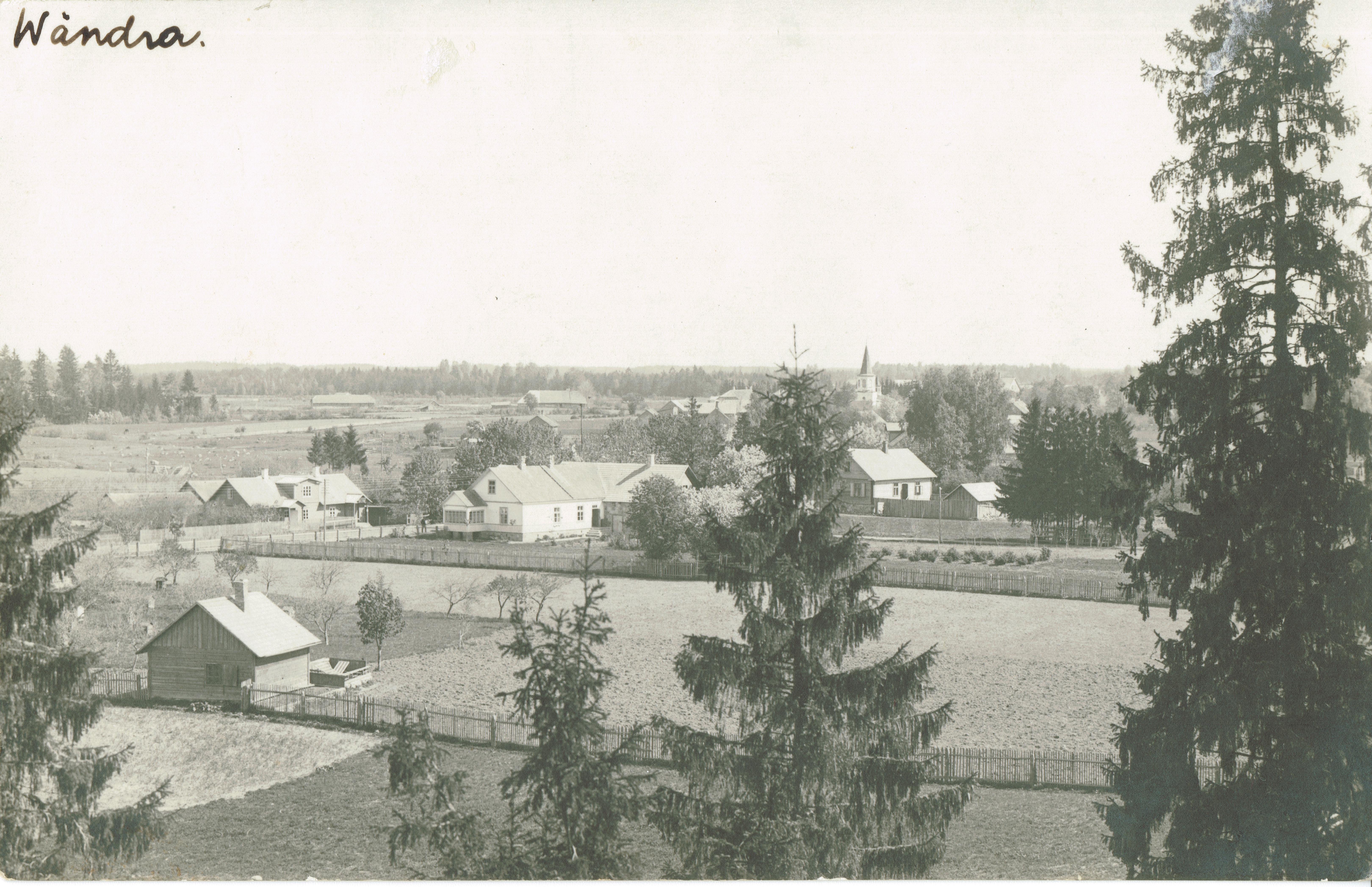 1960 Vändra view of the fire tower.