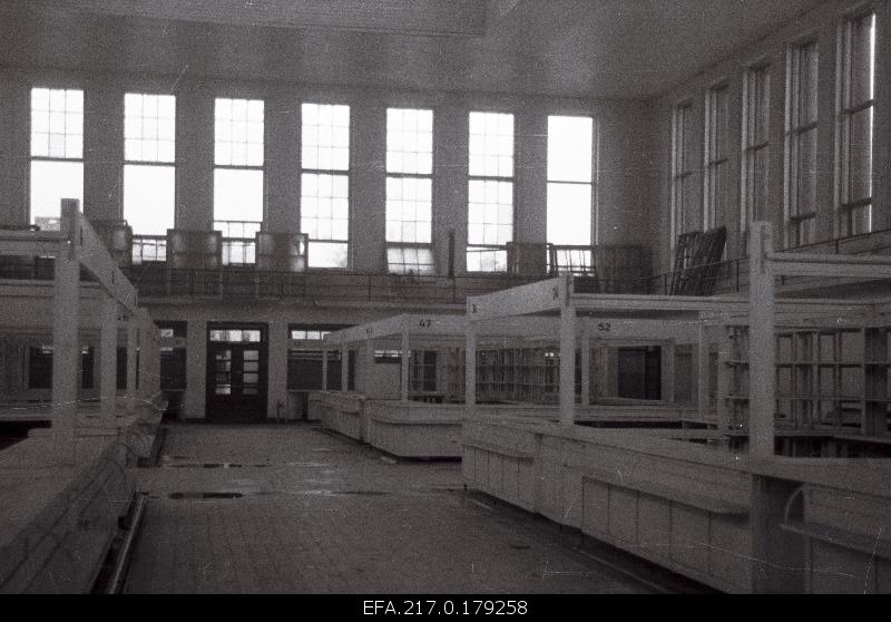 Internal view of Tartu Market Building.