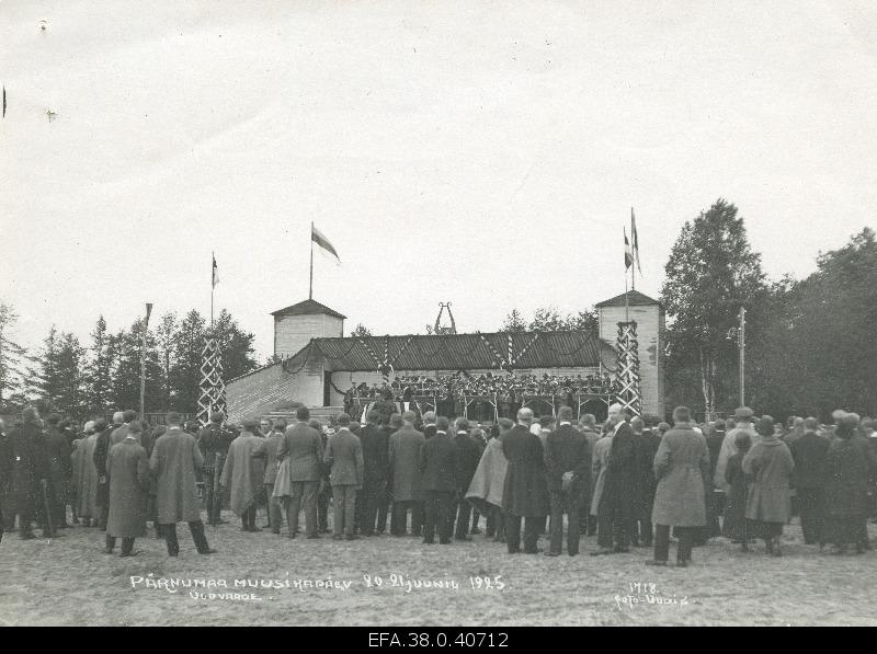 View on Pärnumaa Music Day on June 21, 1925.