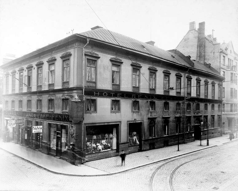 Hotel fenix - Hörnet Drottninggatan 71 C och Barnhusgatan 1911