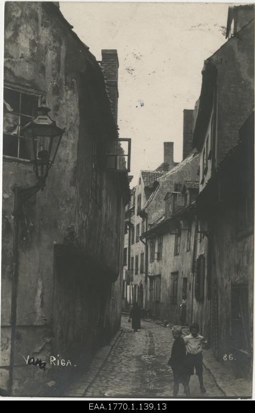 Narrow street in Riga Old Town