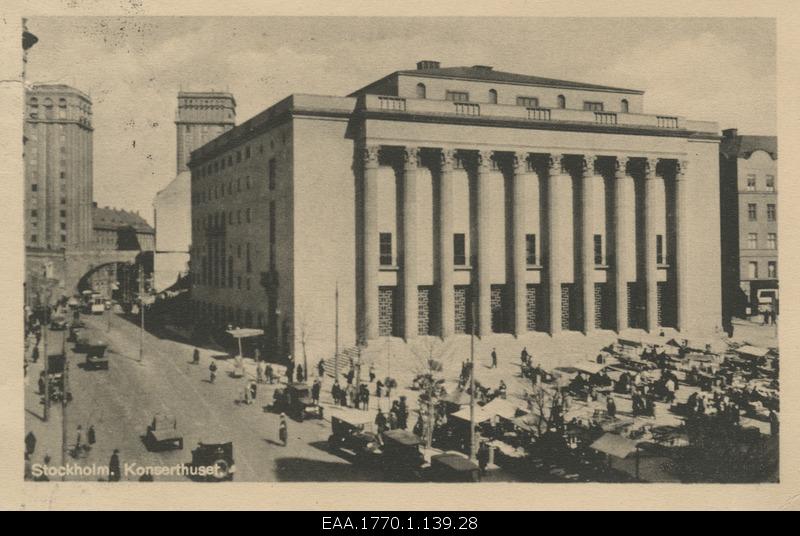 Stockholm Concert Hall, postcard