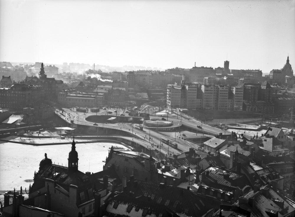 Slussen Från Tyska Curtain Tower 15 March 1949