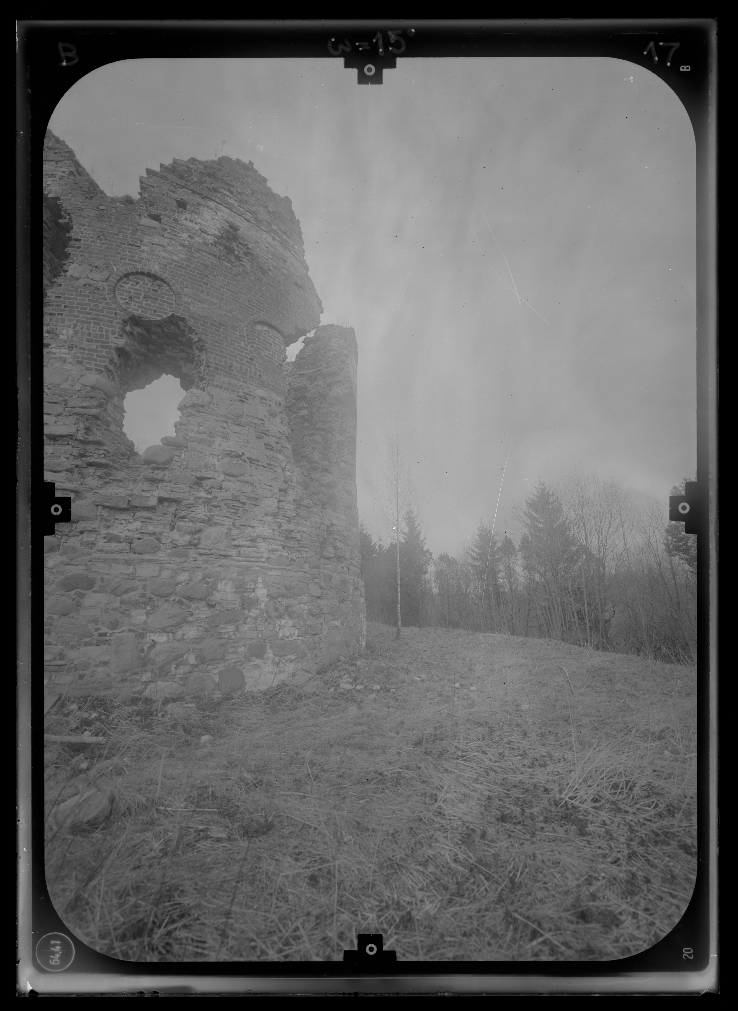 Vastseliina fortress B17-15 - Vastseliina Bishop Castle and fortress. Photogrammetric survey 1991