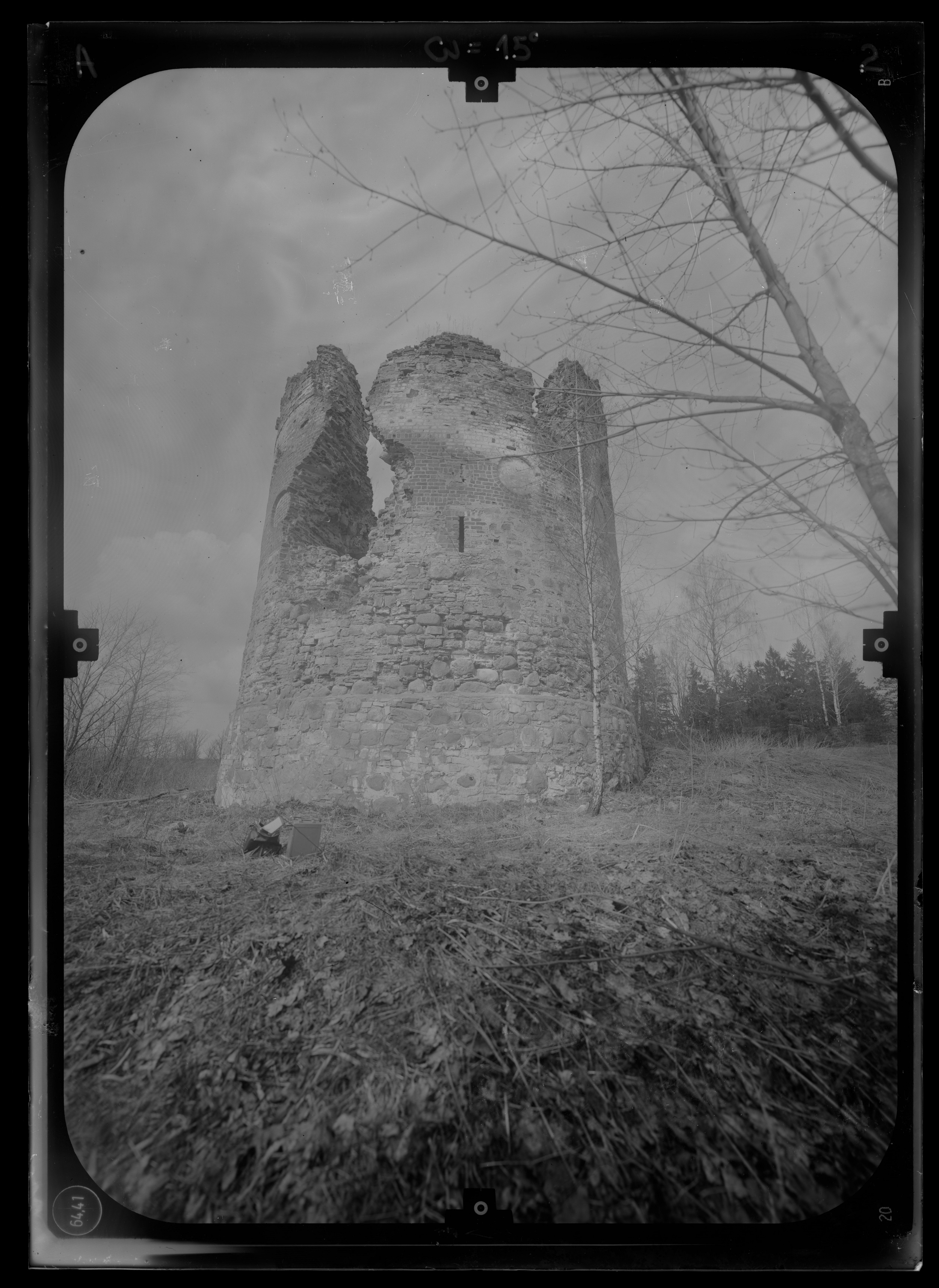 Vastseliina fortress A2-15 - Vastseliina Bishop Castle and fortress. Photogrammetric survey 1991