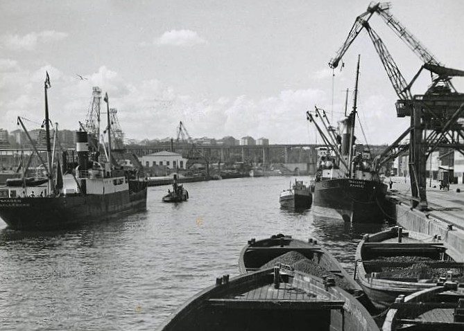 Hammarbyhamnen mot tired 1949