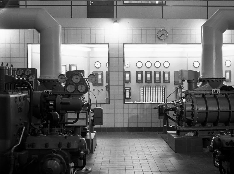 Stockholm 1953a - Pumpcentralen i Värtagasverket i Stockholm