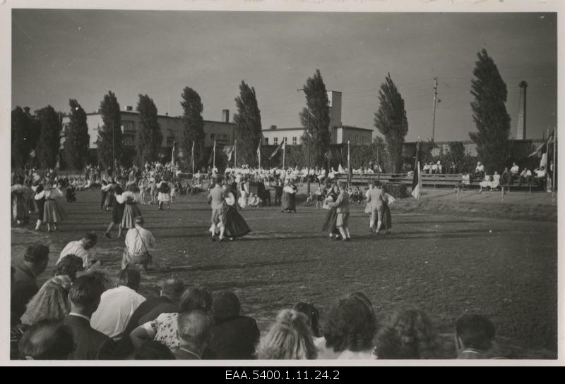 Popular dancers performing on the summer days of Estonians in Central Sweden in Norrköping