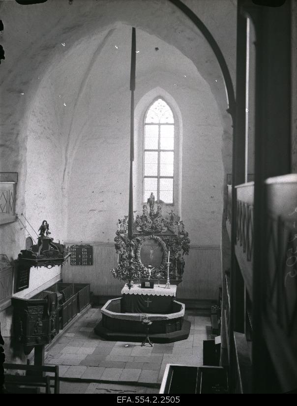 Internal view of Märjamaa Maarja Church.