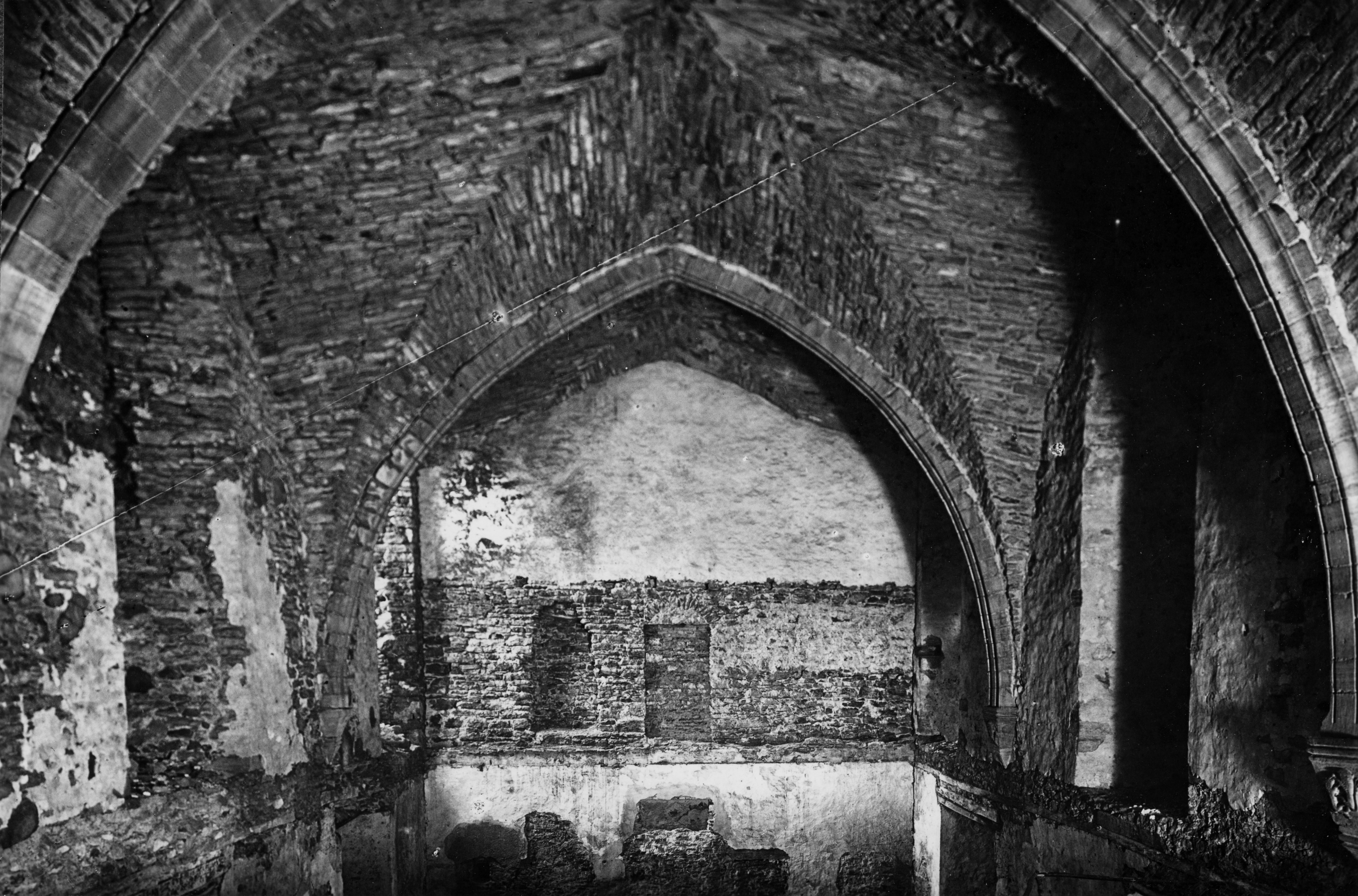 Padise Monastery, Estonia (4472716905) - Interior of the ruins of Padise medieval monastery in Estonia. Interiör av ruinen av Padis medeltida monastery i Estonia. Location: Padise, Estonia Photograph by: Unknown Date: c. 1920 Format: Print Persistent URL: www.kms.raa.se/cocoon/bild/show-image.html?id=16001000219384 Read more about the photo database (in English): www.kms.raa.se/coon/bild/about.html