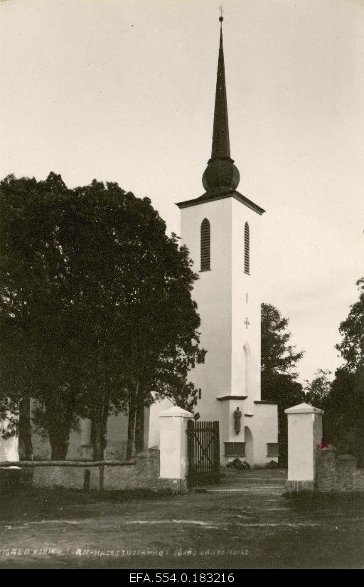 The tower built by Vigala Maarja Church in 1931-1933 as the monument of the Estonian War of Independence.