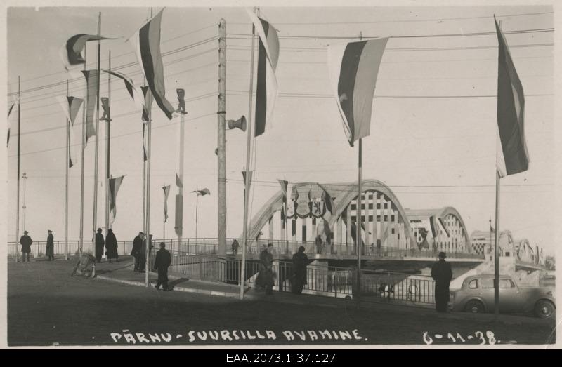 Opening of Pärnu Great Bridge 06.11.1938