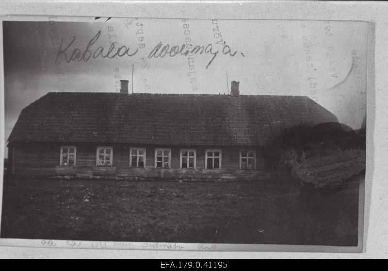Former school house in Kabala municipality, where it took place on 14 December. 1905. A big folk meeting.