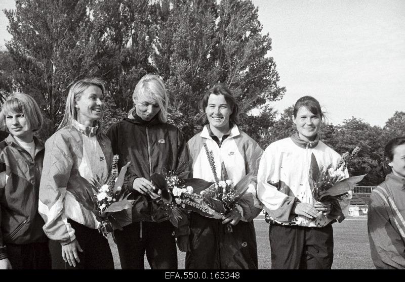 Bruno Zaul's European Cup Competitions II too 2nd Group Competitions in the Fashionship in Kadriorg. Estonian woman (left): Riina Suhhotskaja, Virge Naeris, Kertu Tiitsoo and Milena Alver.