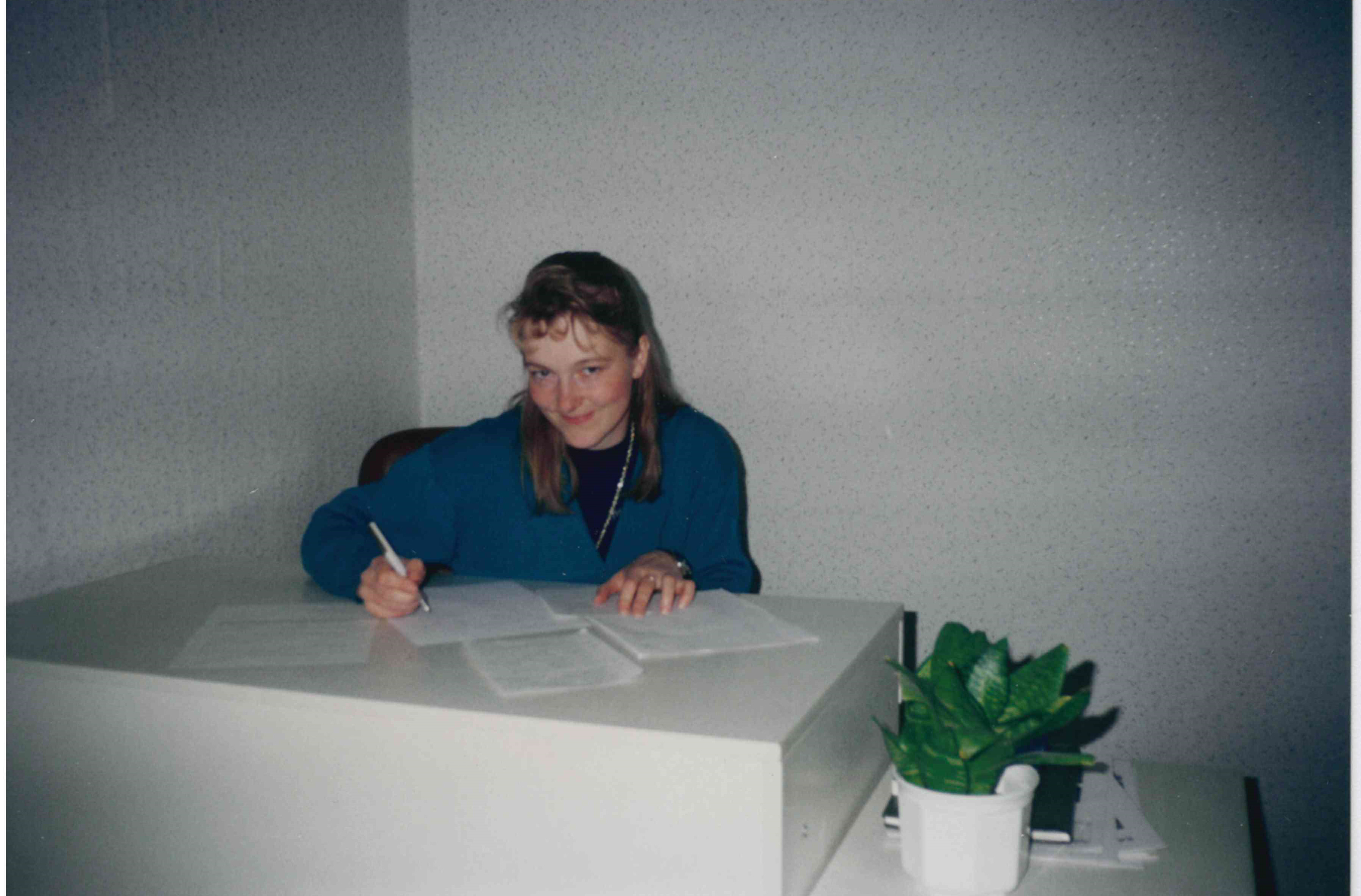 Employees of Taebla rural municipality 1993-1996. Economic Adviser Ülle Erman