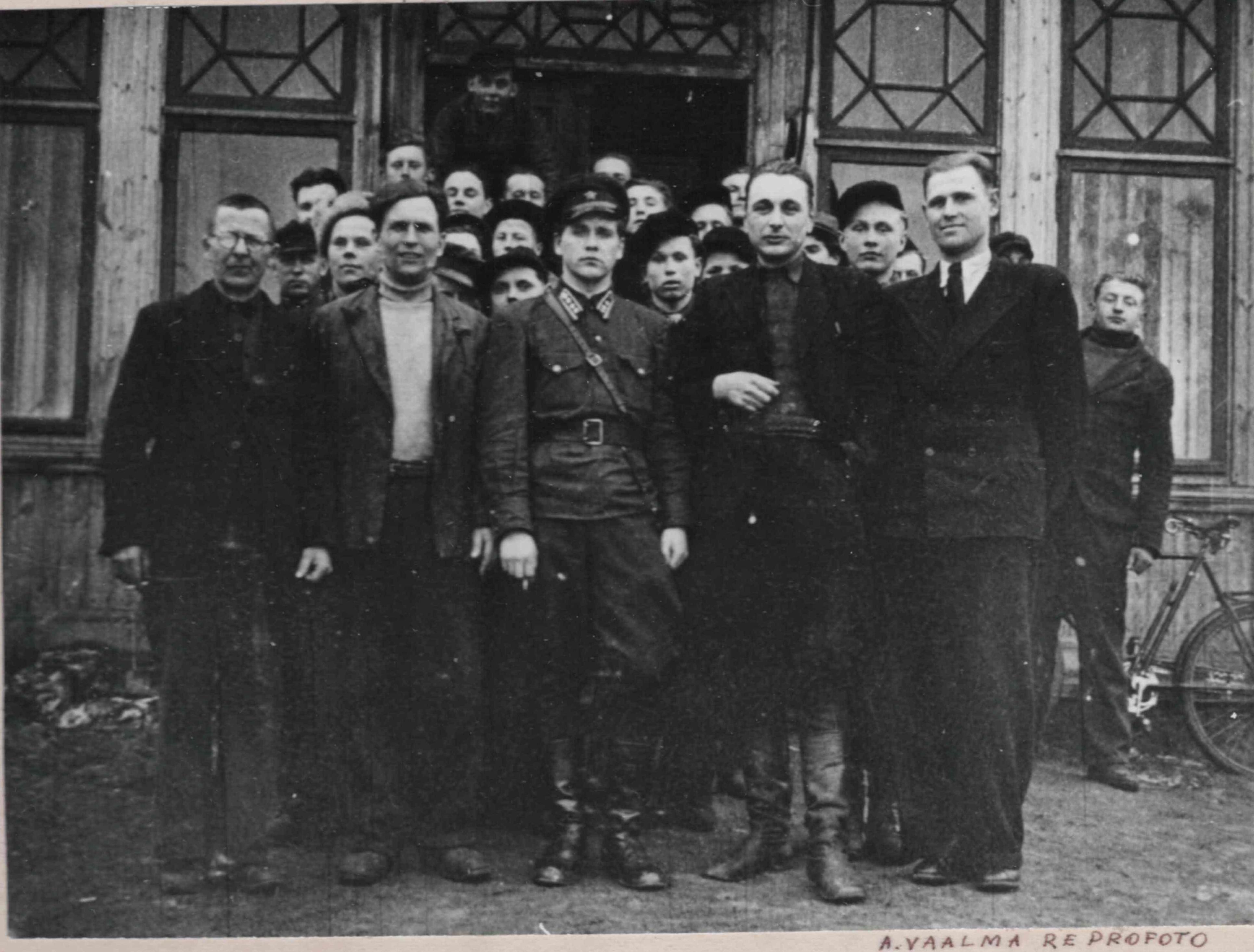 Courses for trainers. From the left, the first director of the course Johannes Kuusik