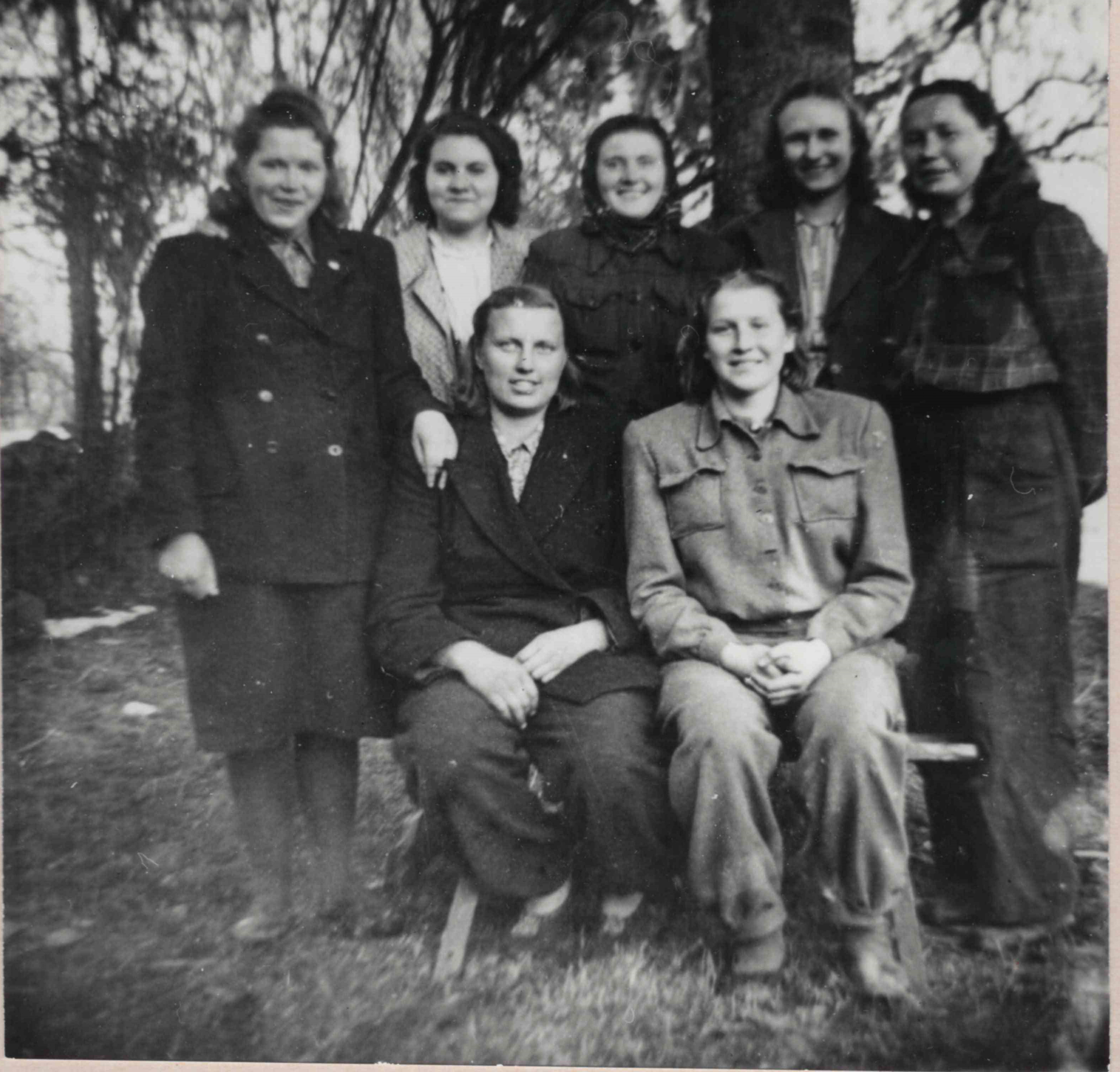 Female Tractorists in 1952's qualification raising courses