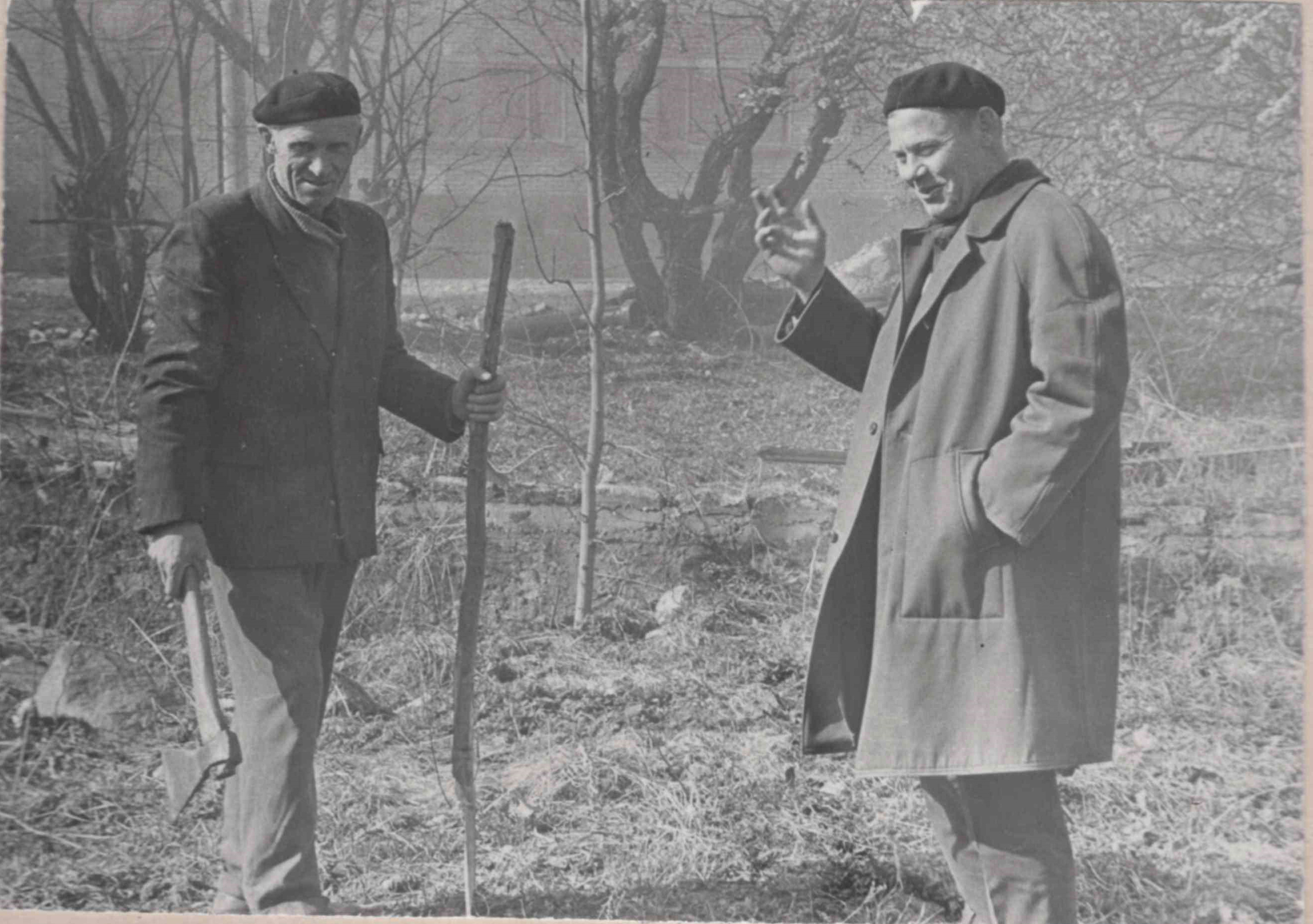 Engineer-melographer Jaan Malm (left), right Hugo Kliss