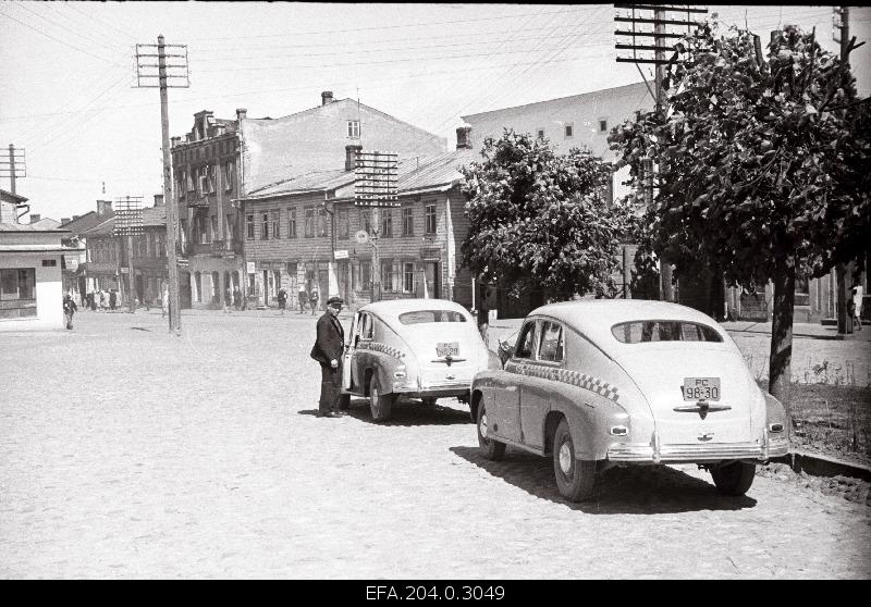 Taxi stop in Valga.