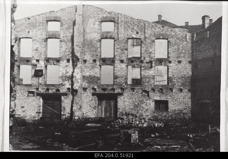 The ruins of the factory Ilmarine warehouse building.