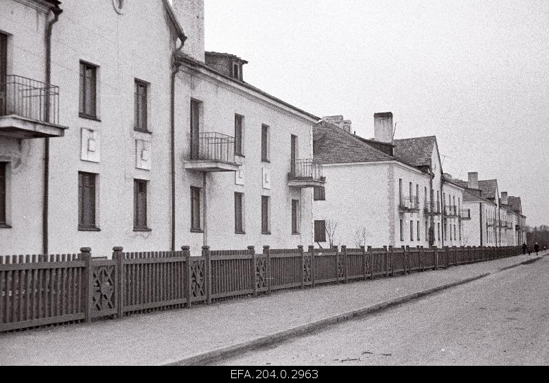 Dwellings on the winning street Kohtla-Järvel.