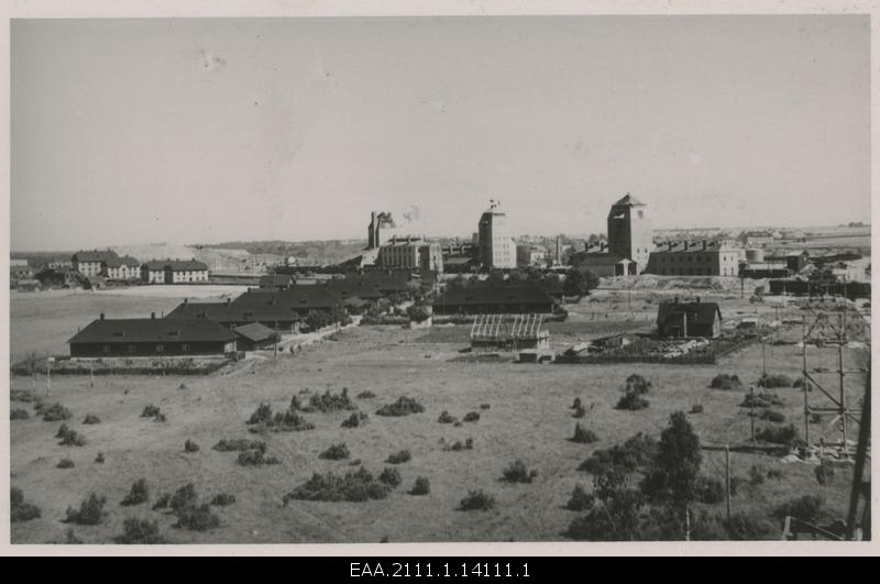 View of Kohtla-Järve oil shale industry and residential buildings