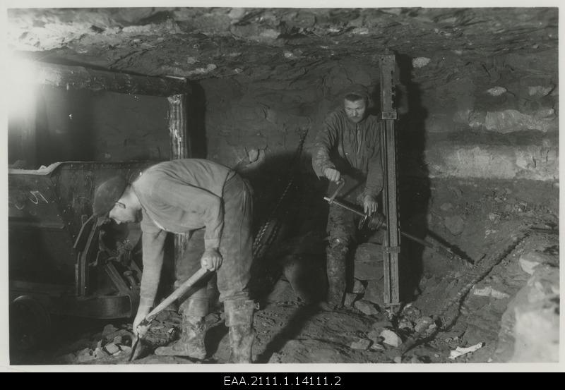 Work in the underground mining in Kohtla-Järvel