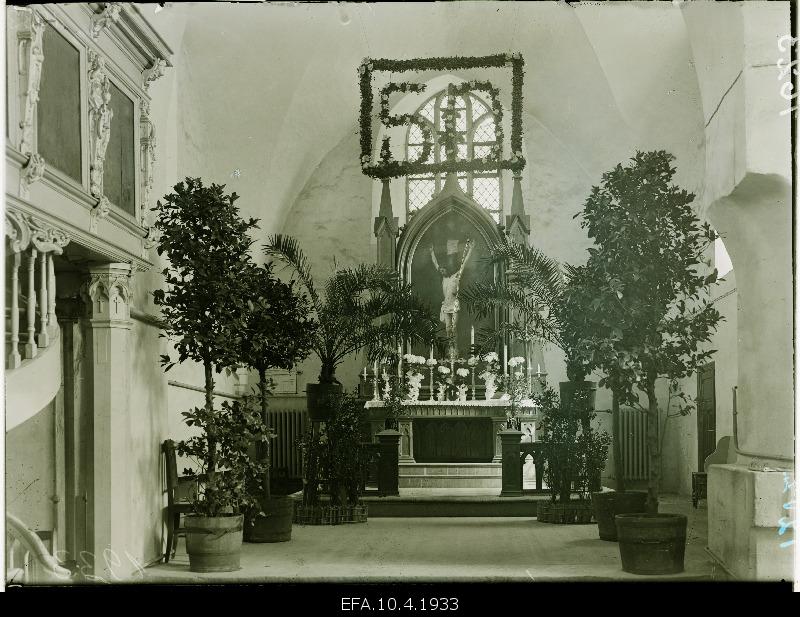View on the altar of the Holy Spirit Church.
