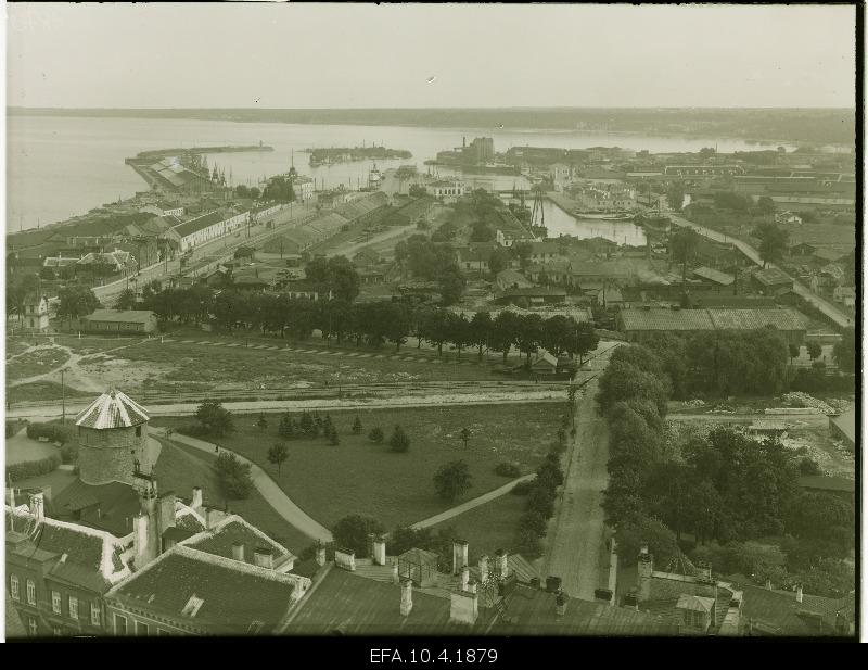 View of the port of Tallinn.