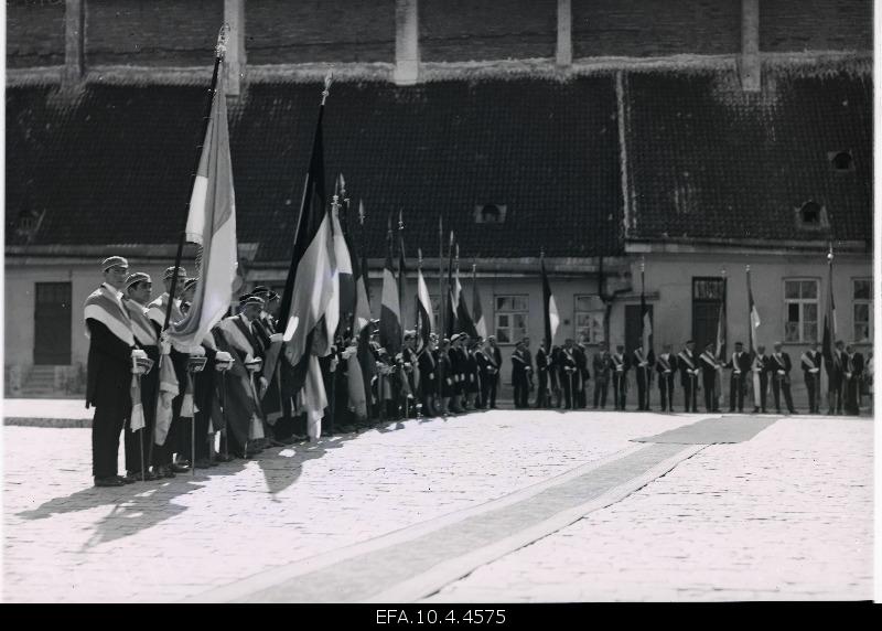 Guard at the reception of the king of Sweden, Gustav V.