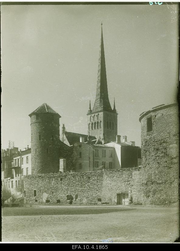 View of the Oleviste Church.