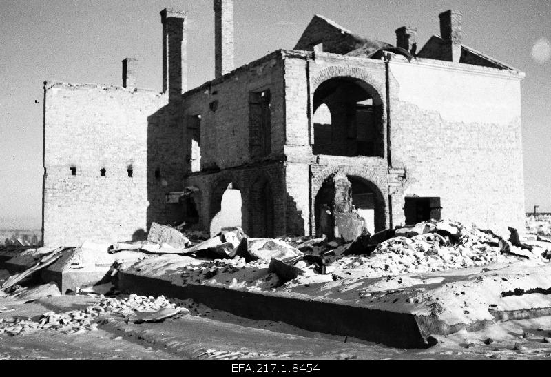 Antsla Incomplete Secondary School ruins.