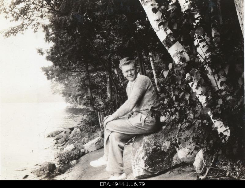 Ernst Jaakson on vacation in Lake George.