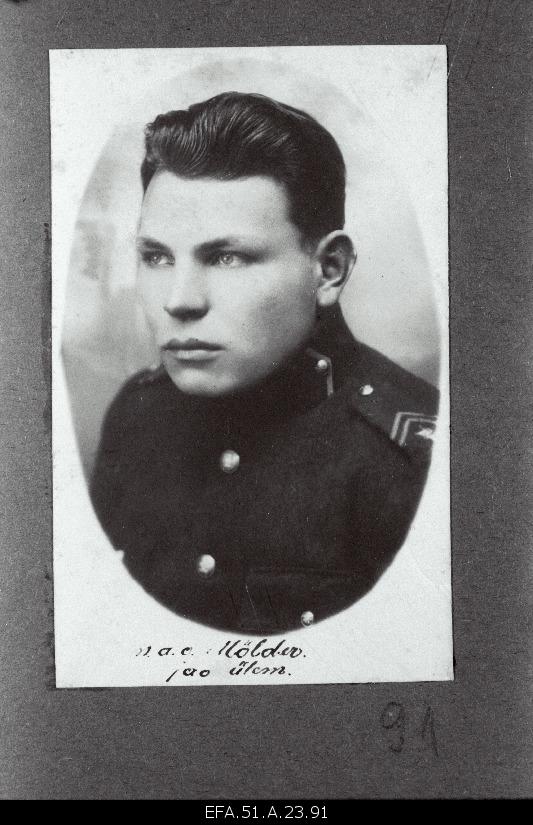 6. Young general officer Mölder, Head of the Division of the Solitary Battalion.