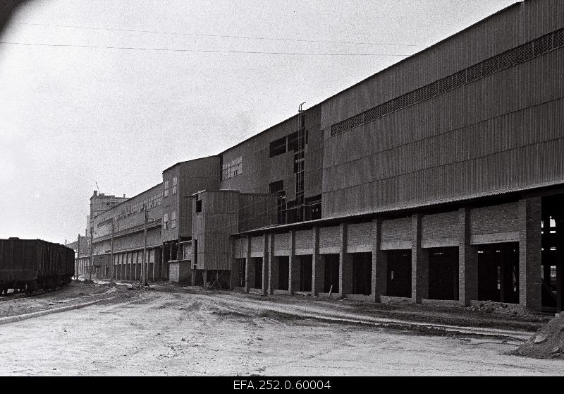 View of the construction of the Maardu Chemistry Combination interior building.