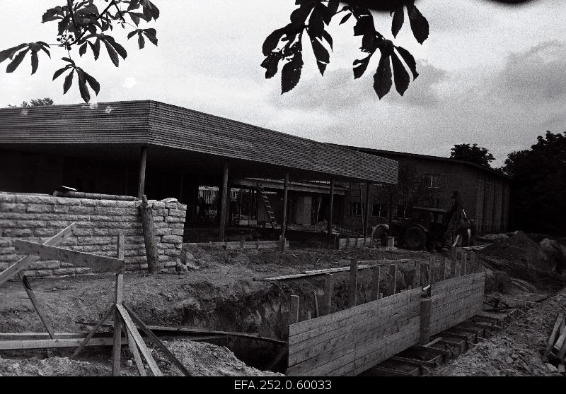 View of the construction of the cafe "Tuljak".