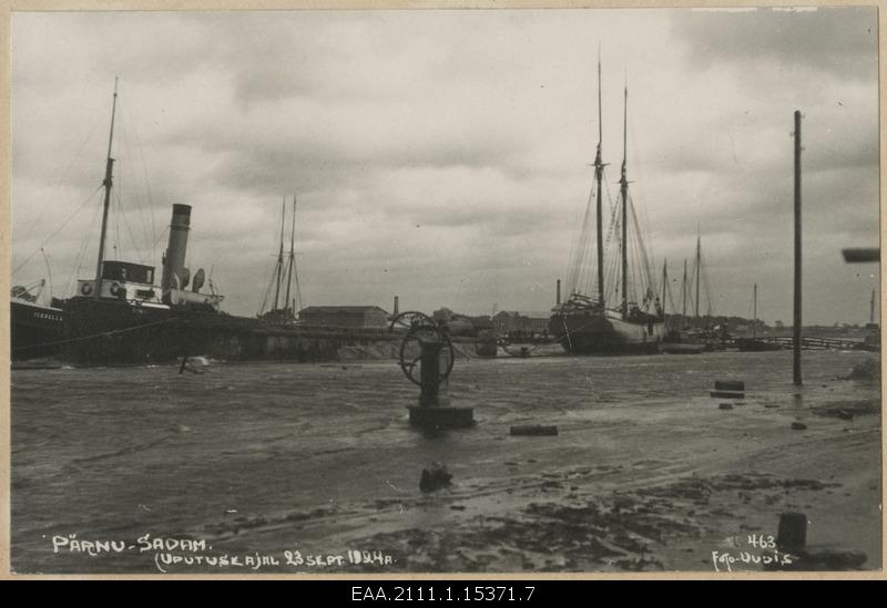 Pärnu harbour during the drowning on September 24, 1924