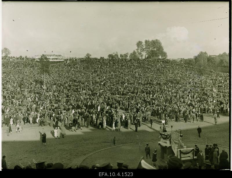 View of the song field during the 9th general song festival.