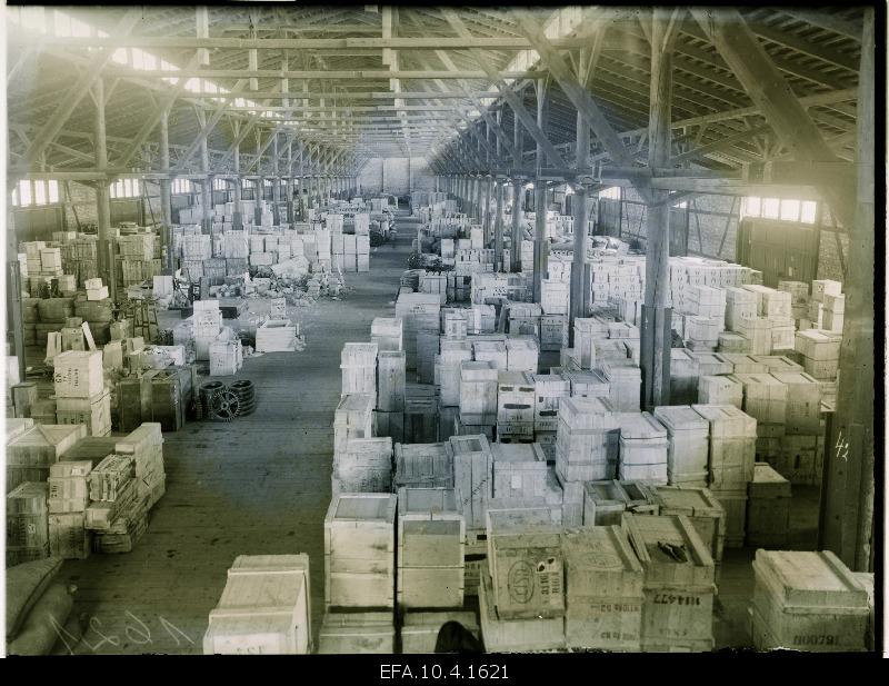 Warehouse of the customs office.