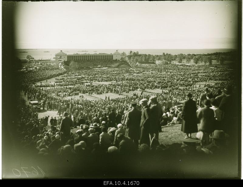 View of the song field during the x general song festival.