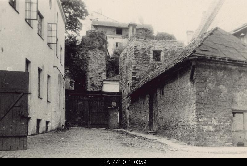 View from the street of Rataskaev to the corner of the Old Town, where the house of Timuka is located.