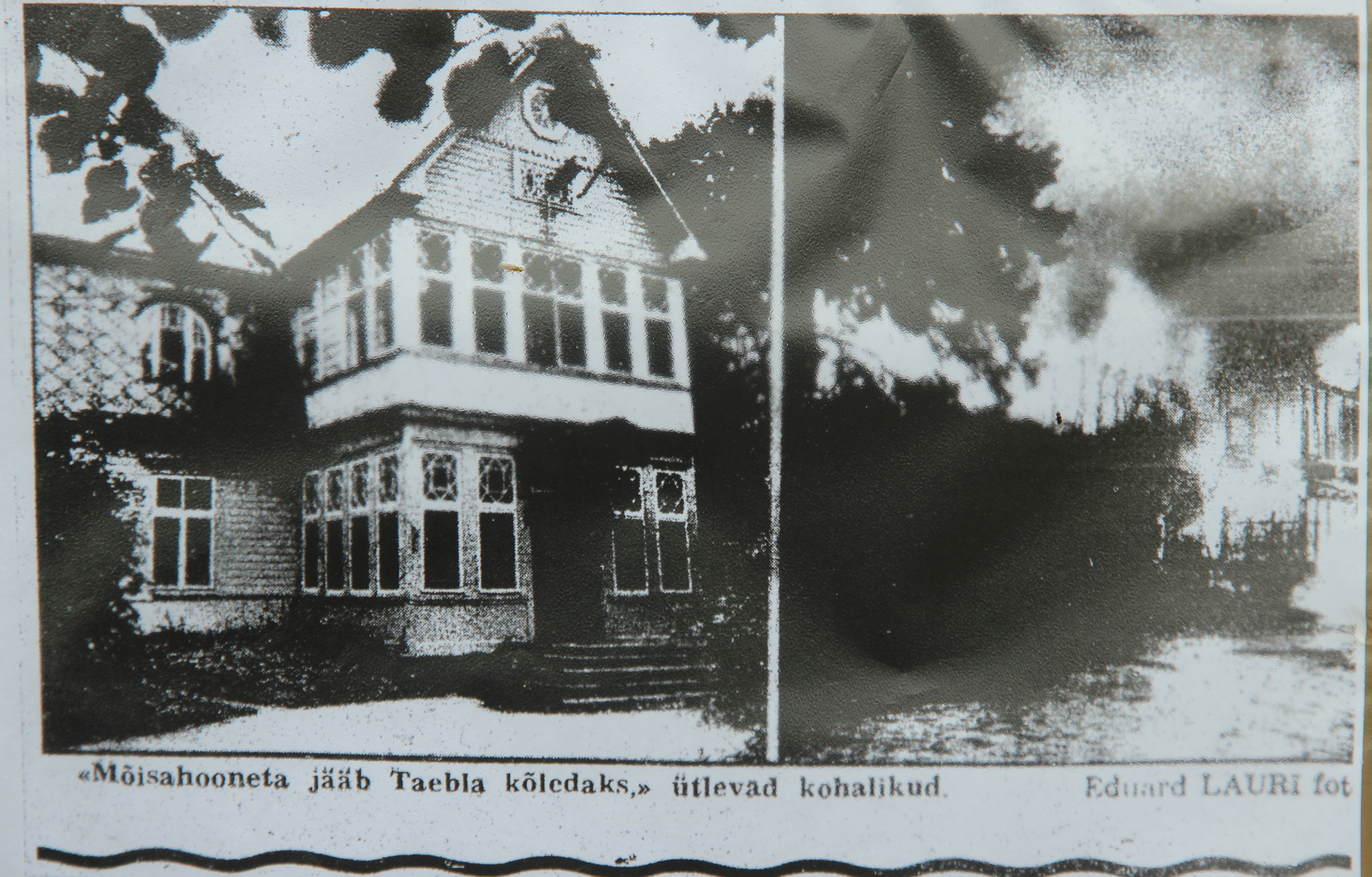 Burning of the Taebla Manor on January 9th.1991