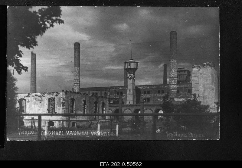 Ruins of the Valdhof factory in Pärnu (for the press office "News").