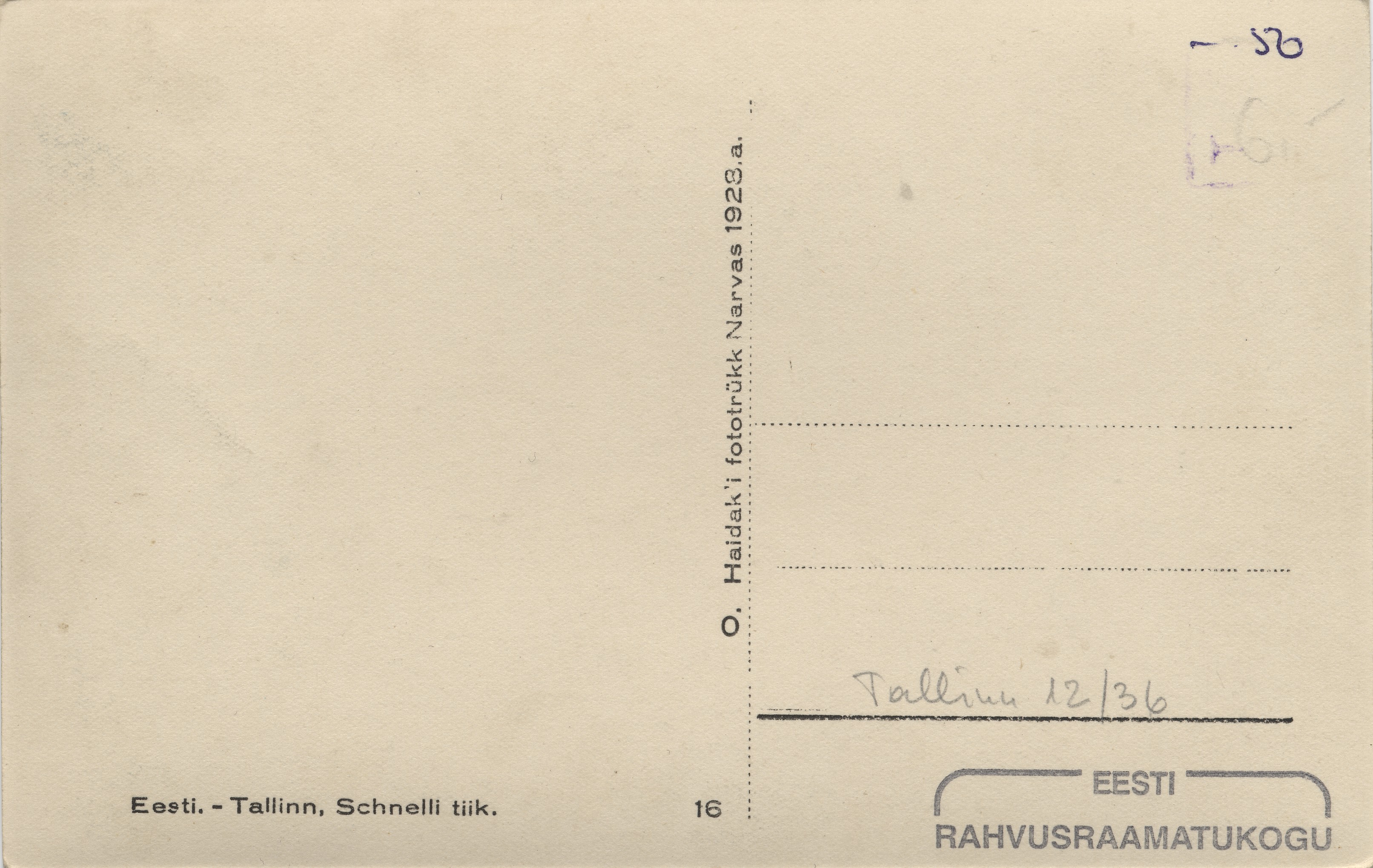 Estonia-Tallinn : Schnelli tiik