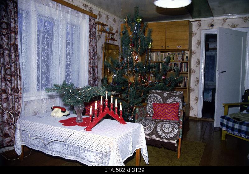 Christmas and Anniversary living room in Liiva farm in Sääre village.
